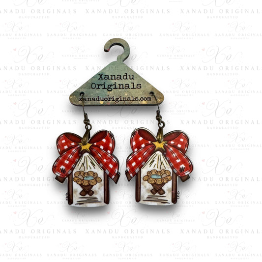 Bow Nativity Earrings
