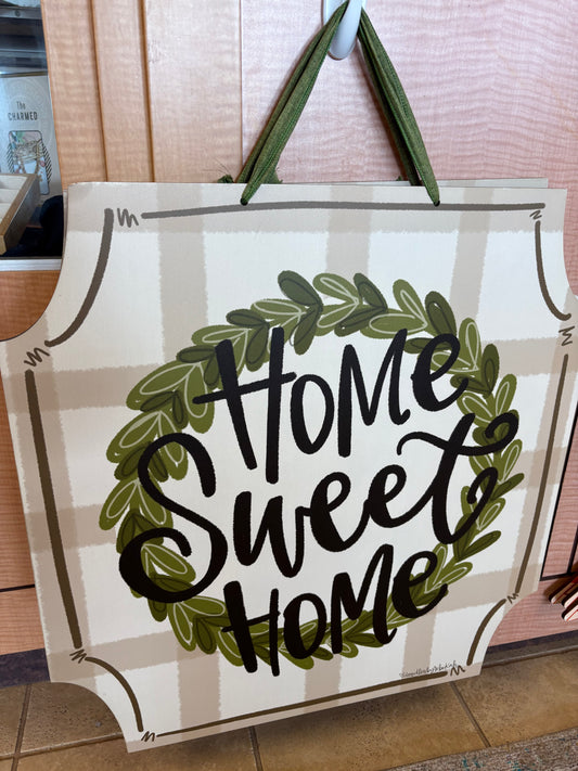 Home Sweet Home Wreath Door Hanger