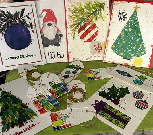 Christmas Card Watercolor Class $45 9-25-26 6:00-8:00
