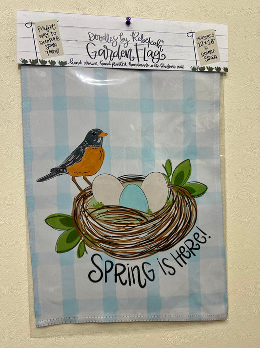 Spring is Here Garden Flag