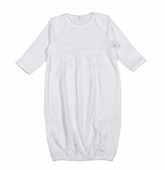 All White Pima Gown