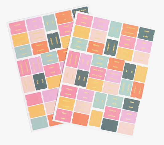 Colorful Bible Tabs Sheet