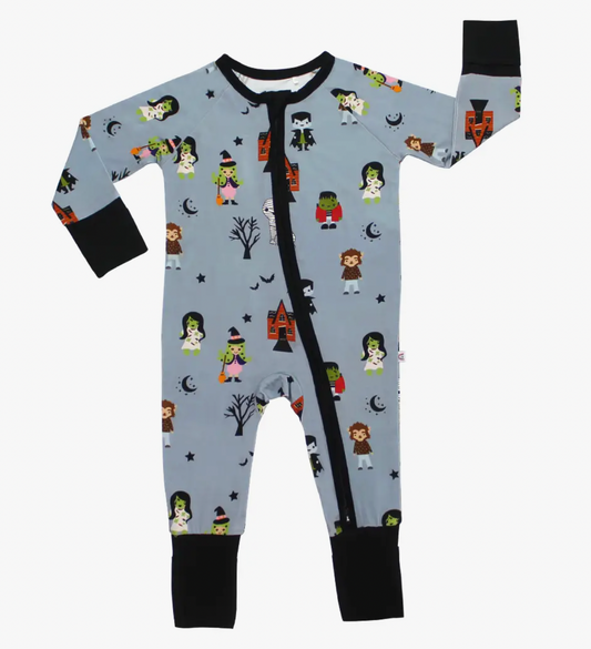 Monster Mash Halloween Bamboo Convertible Pajamas
