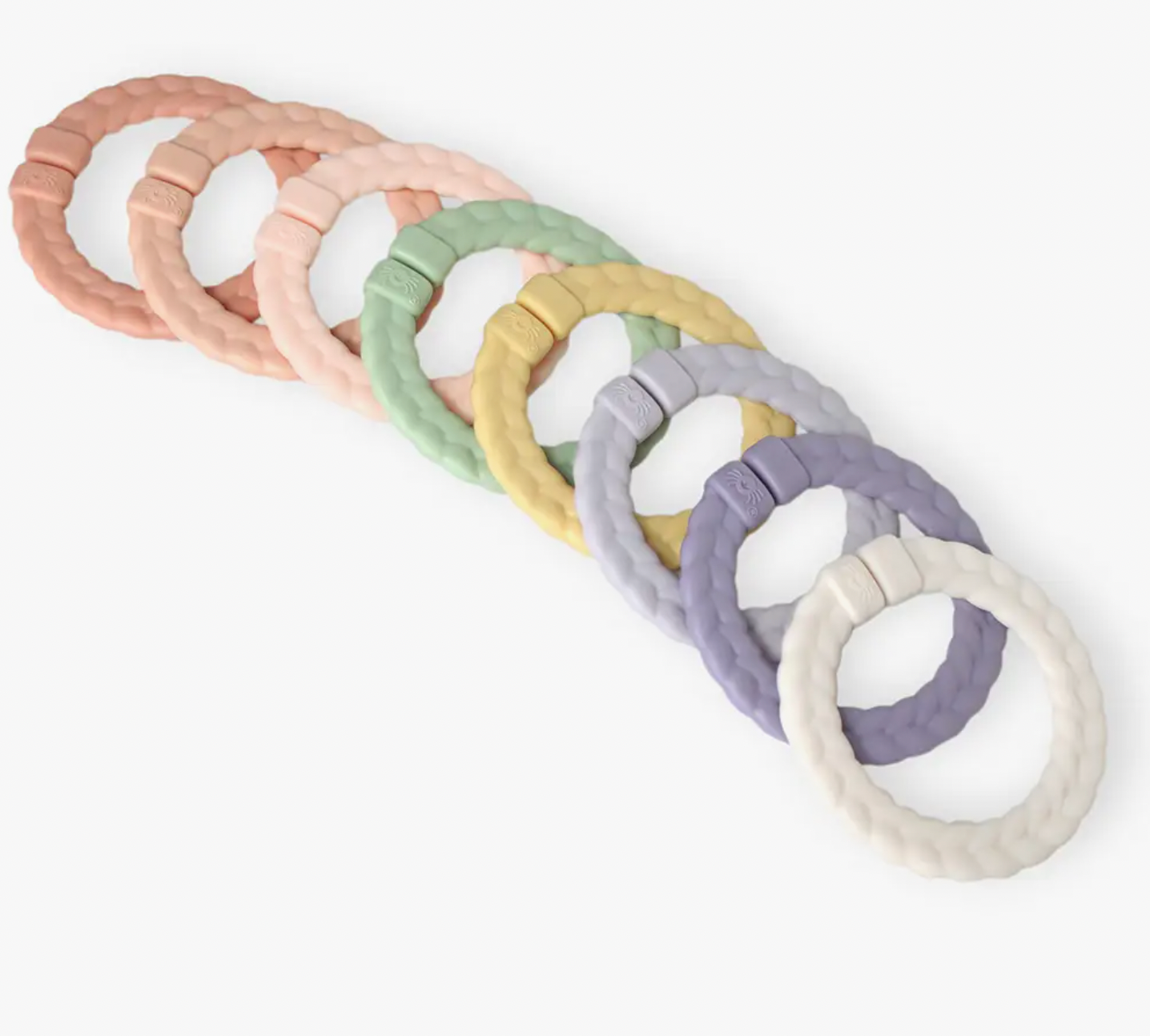 Bitzy Bespoke Itzy Rings™ Linking Ring Set Pastel