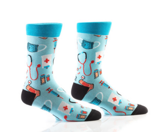 Men's Crew Sock, Nurse