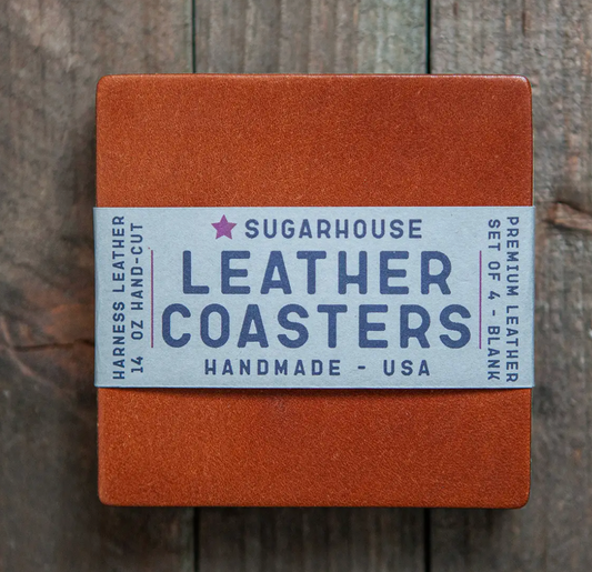Leather Coasters Set of 4