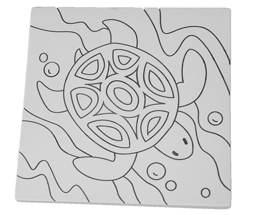 Ceramic Sea Turtle Party Tile