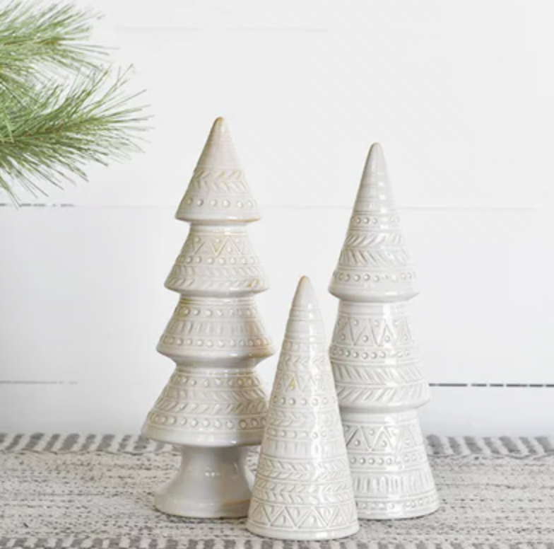 White Boho Christmas Tree