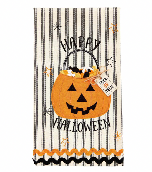 Halloween Applique Hand Towel