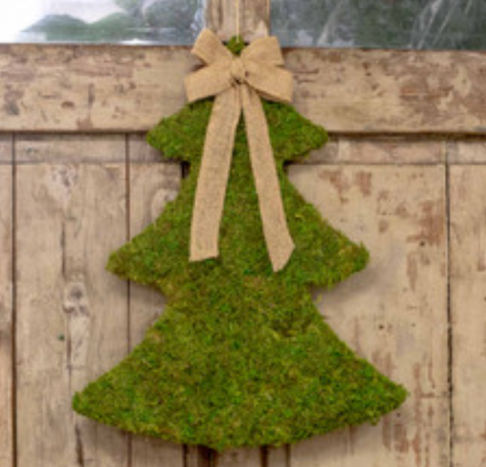 Christmas Moss Door Hanger