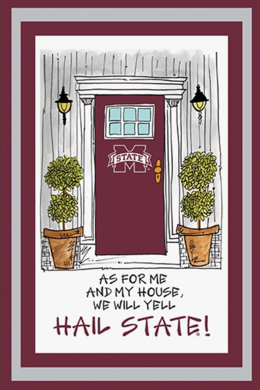 Collegiate "As For Me" Garden Flag