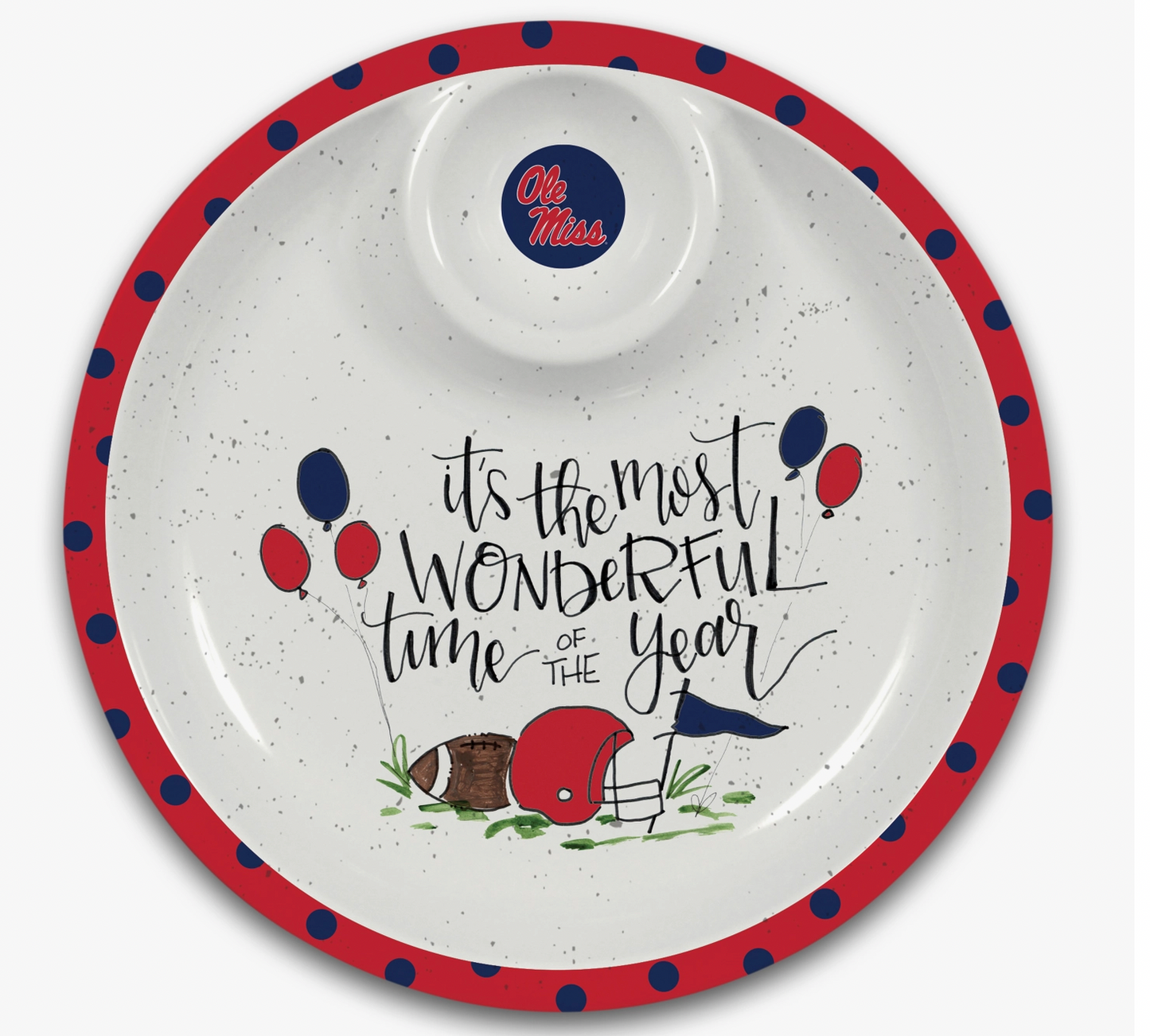 Collegiate Melamine Chip & Dip Set