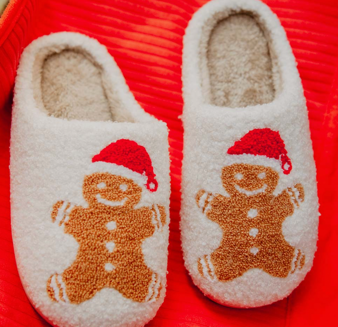 Gingerbread Man Slippers