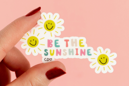 Be The Sunshine Clear Decal Sticker