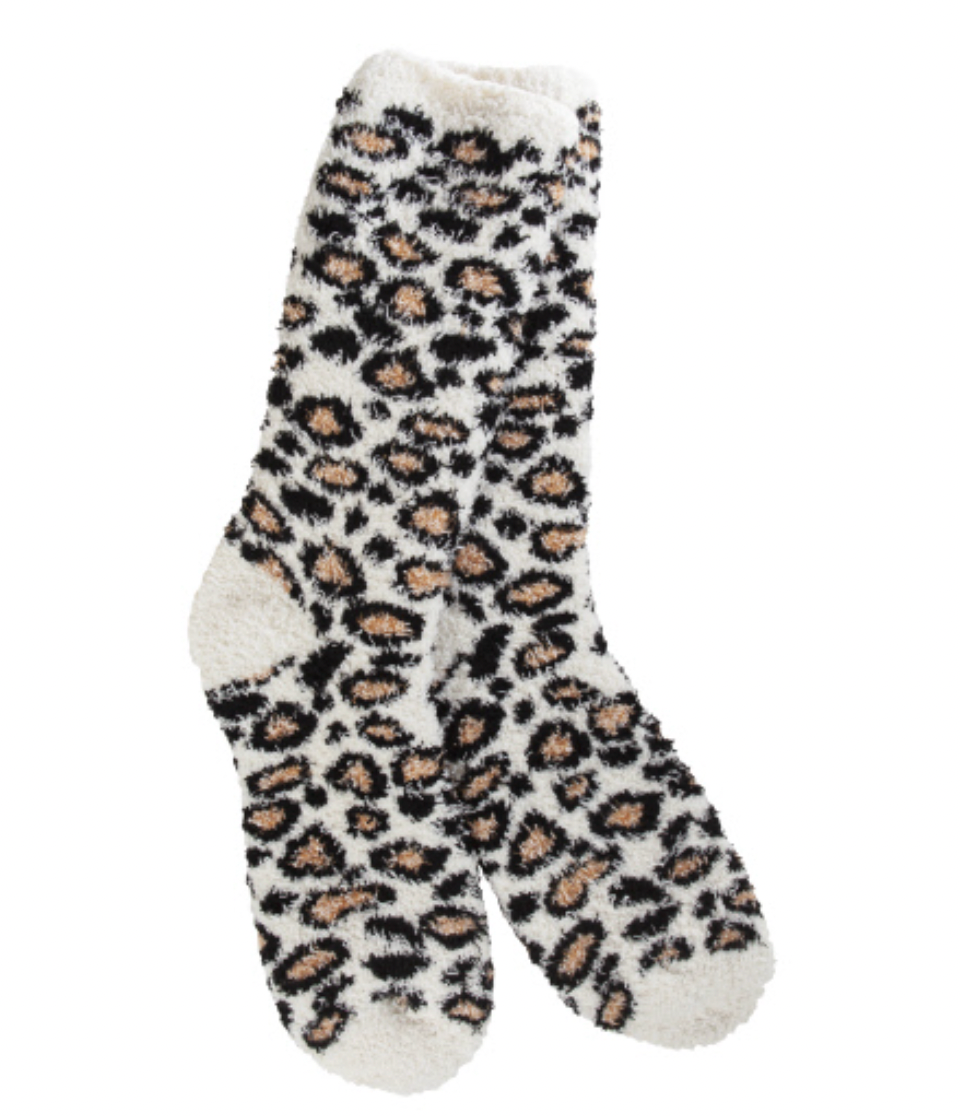World's Softest Socks: Fuzzy Leopard
