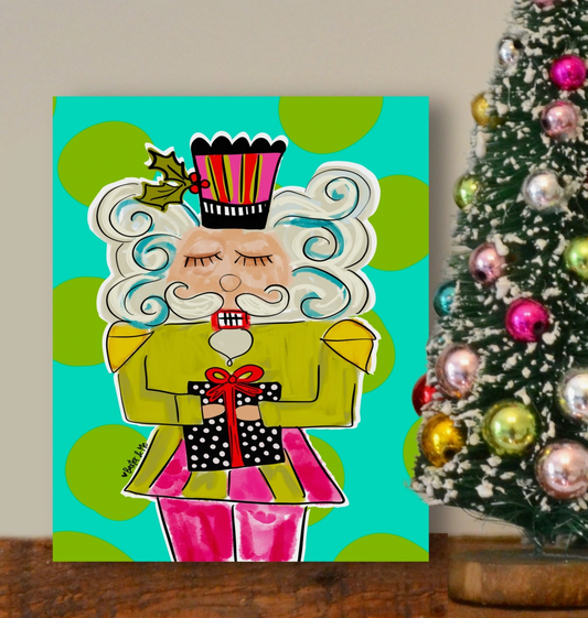 Funky Nutcracker Wrapped Canvas 8"x10"