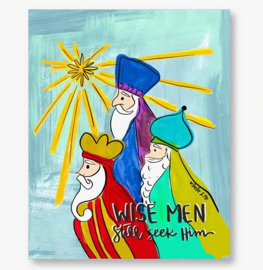 Wise Men Still Seek Him Wrapped Canvas 8"x10"