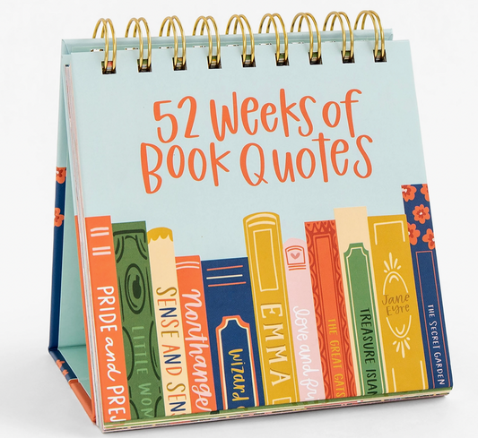 52 Weeks of Book Quotes - Desk Flip Calendar