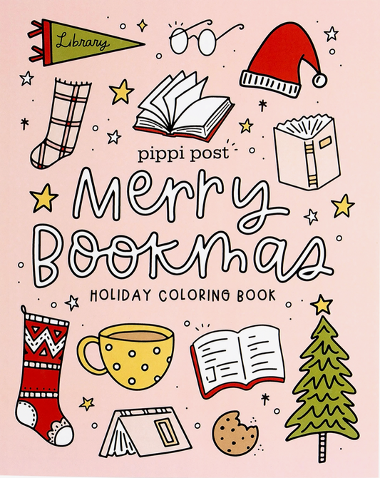 Book Lover's Holiday Coloring Book