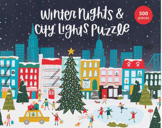 Winter Nights & City Lights - 500 Piece Jigsaw Puzzle