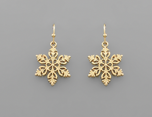 Snowflake Dangle Earrings