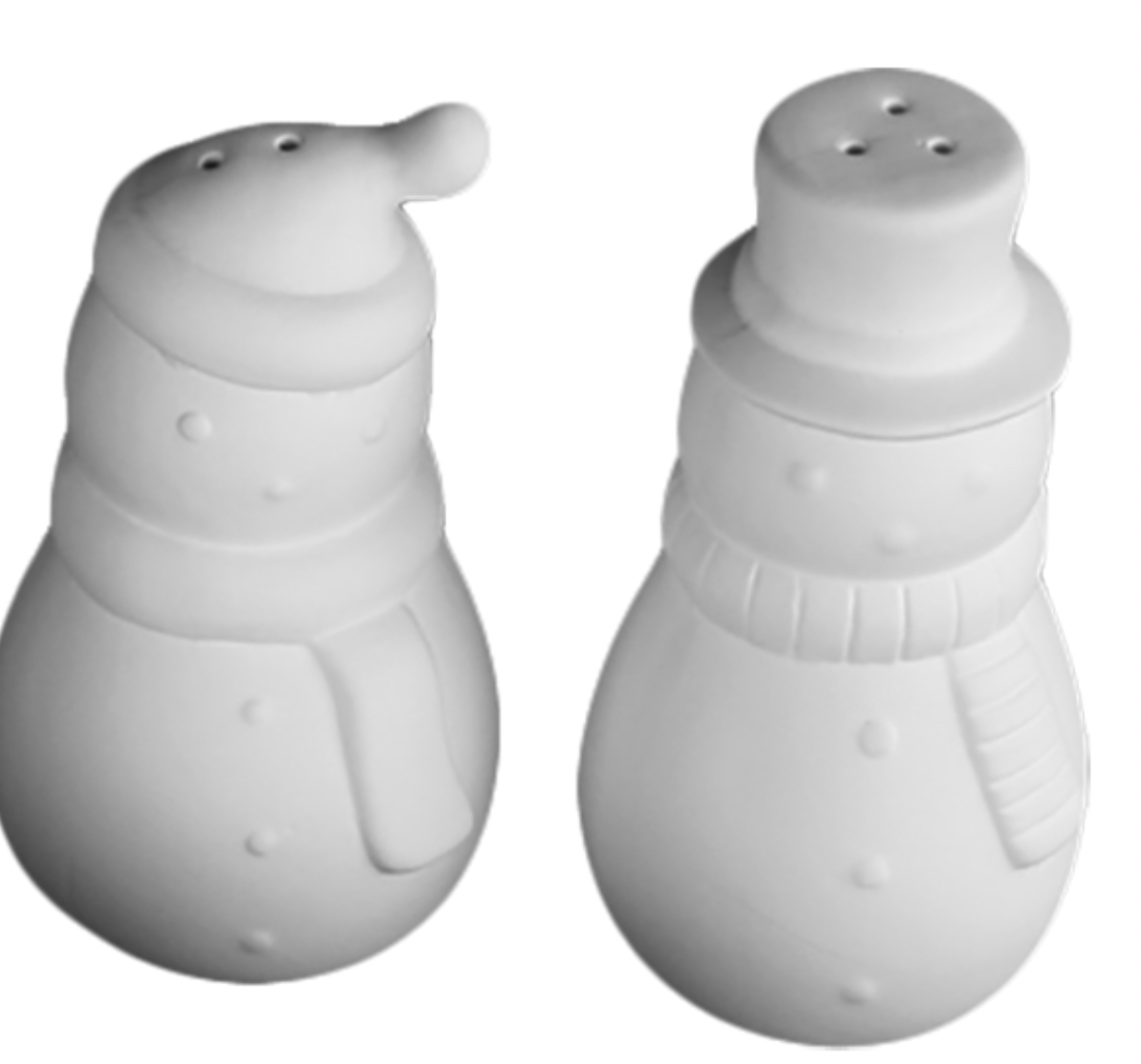 Ceramic Snowman Salt & Pepper Shaker Set