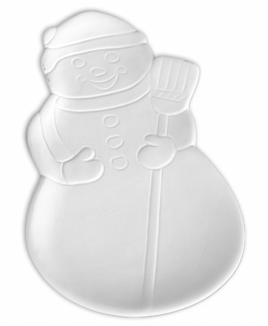 Ceramic Snowman Dish