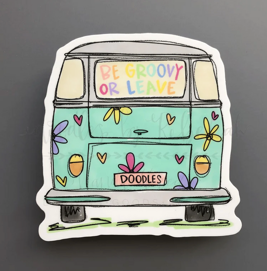 Be Groovy Van Sticker