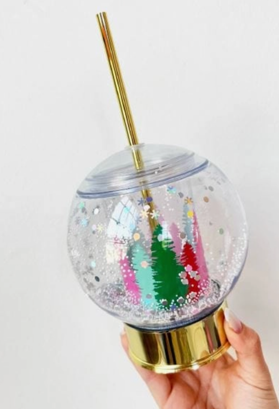 Winter Wonderland Snowglobe Novelty Sipper