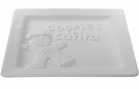 Ceramic Cookies for Santa Plate