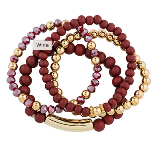 Wine Bracelet Stack