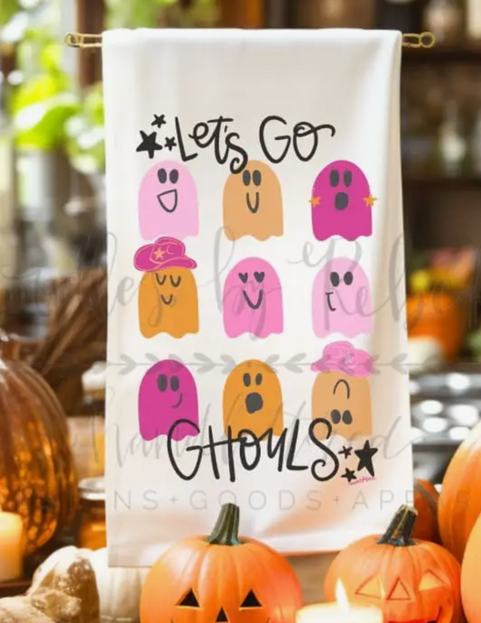 Doodles by Rebekah Fall Tea Towel
