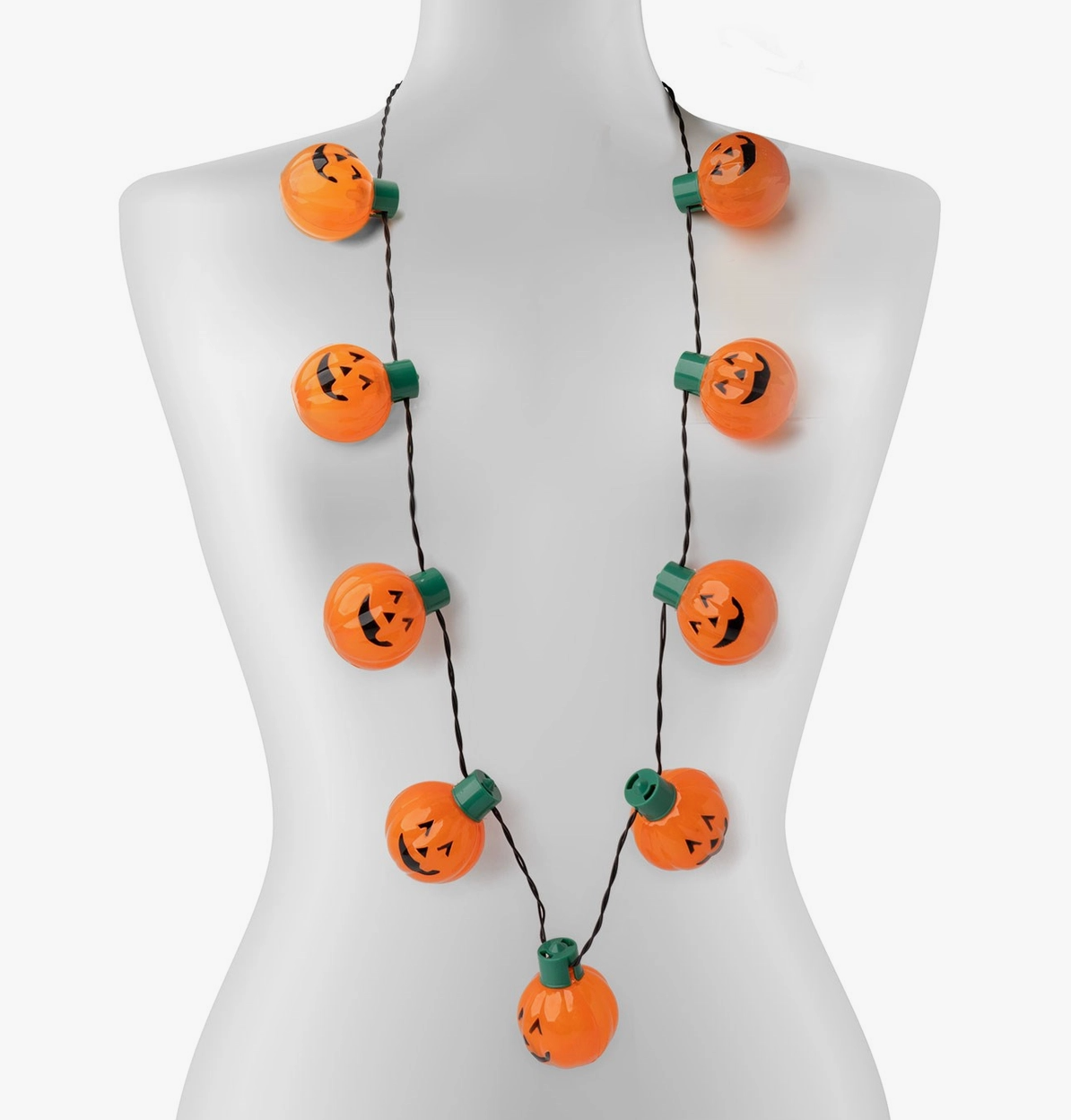 Lotsa LITES! Light-Up Pumpkin Necklace