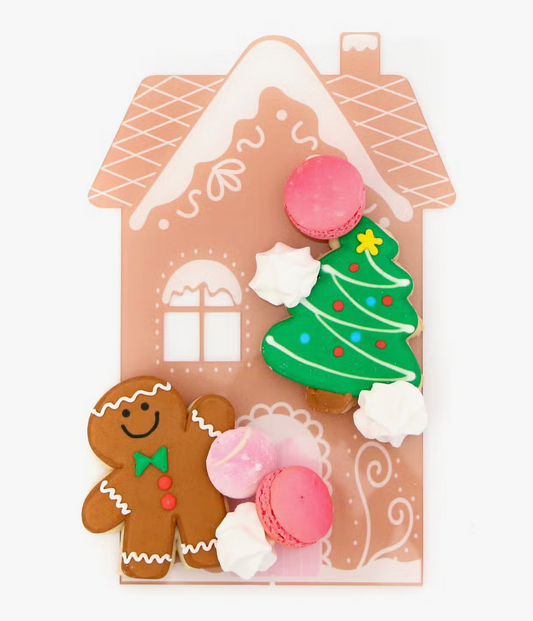 Acrylic Gingerbread House Serving Tray