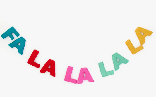 Fa La La La Felt Garland