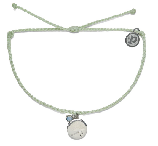 Pura Vida Ride the Wave Silver Charm Bracelet