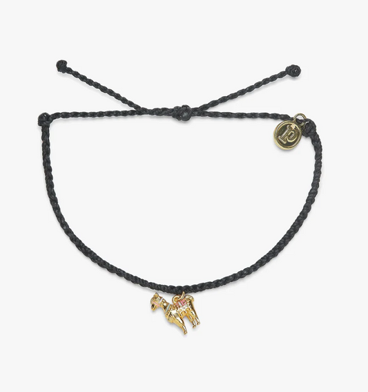 Pura Vida Llama Gold Charm Bracelet