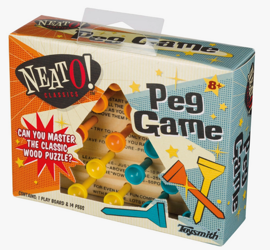 Neato! Classic Wooden Peg Game Travel Size