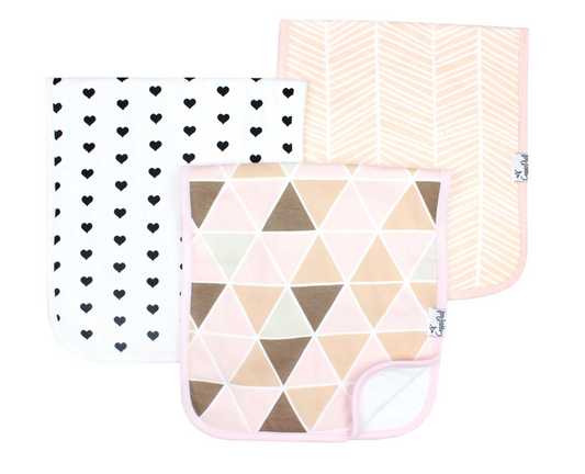Blush Baby Burp Cloth Set