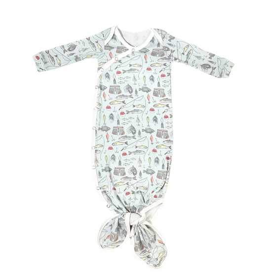 Trout Newborn Knotted Gown