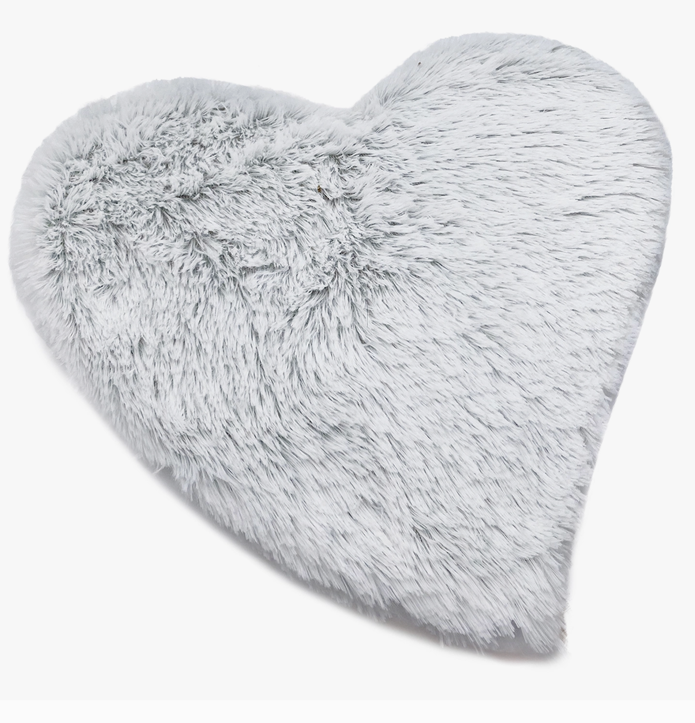 Marshmallow Gray Warmies Heart Heat Pad