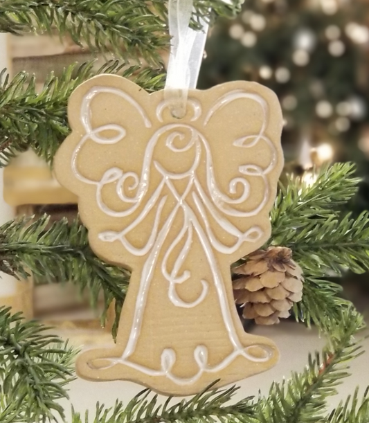 Tab Boren Pottery Angel Ornament