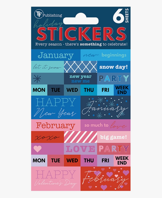 Seasonal Monthly Planner/Calendar Stickers