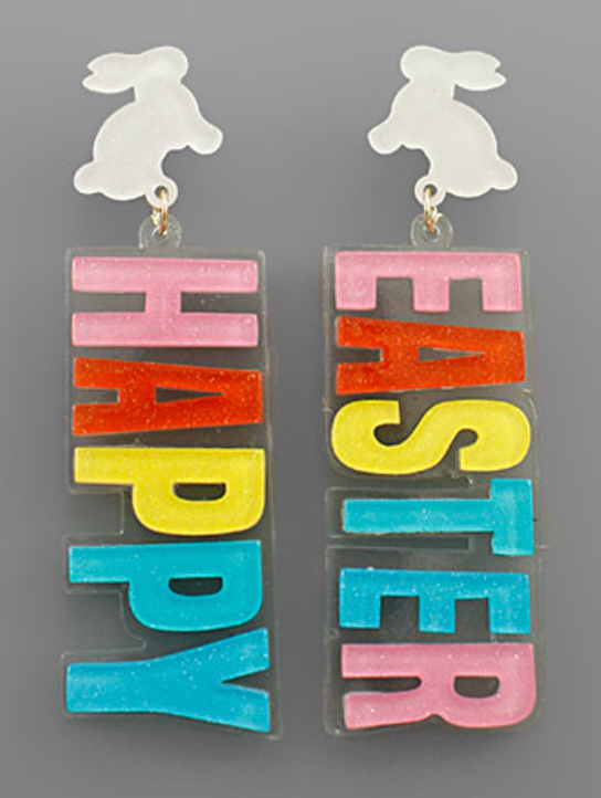 Happy Easter Rabbit Earrings