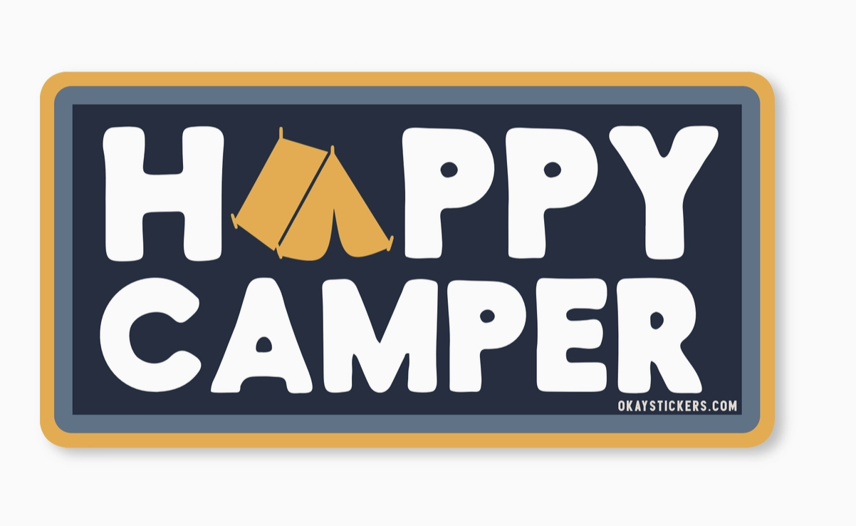 Happy Camper Sticker