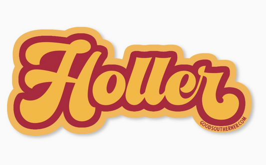 Holler Sticker