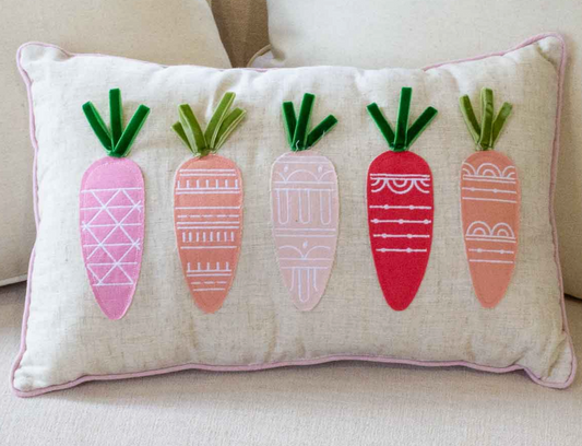 Colorful Carrot Pillow