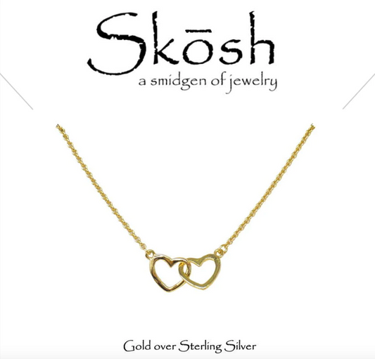Skosh Interlocking Heart Necklace