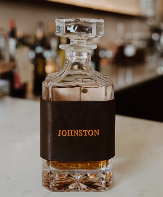 Custom Leather Decanter