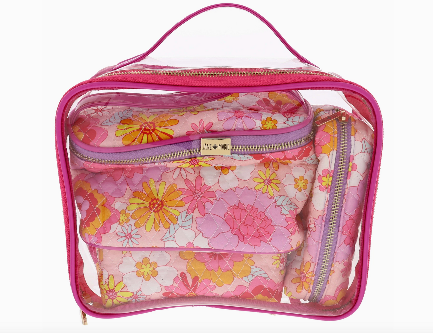 Flower Power Clear Toiletry Set